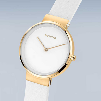 Bering Classic  polished/white and gold watch mulveys.ie nationwide shipping