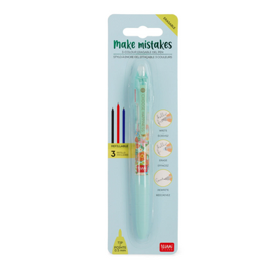 Legami Flowers 3 Colour Erasable Gel Pen