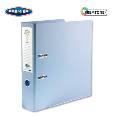 Premto Pastel A4 Lever Arch File - Cornflower Blue mulveys.ie nationwide shipping