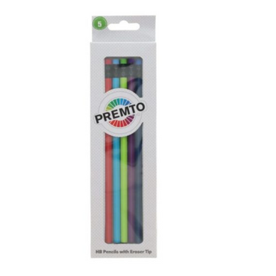 Premto Pkt.5 Hb Pencils With Eraser Tip mulvleys.ie nationwide shipping