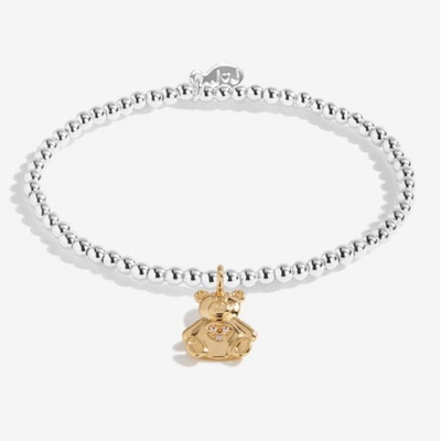 Joma Jewellery A Little Bear Hug Silver 15.5cm