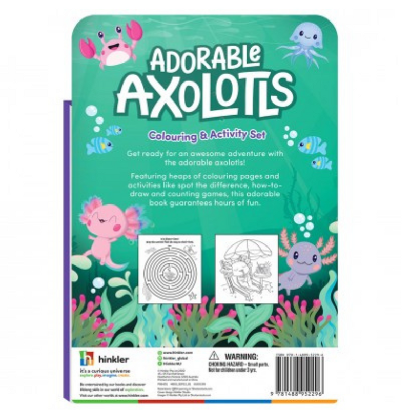 Adorable Axolotls Colouring and Activity Set