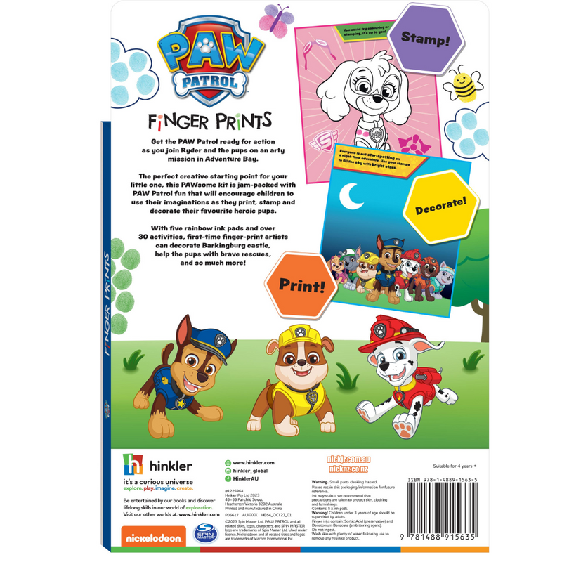 Finger print Paw Patrol