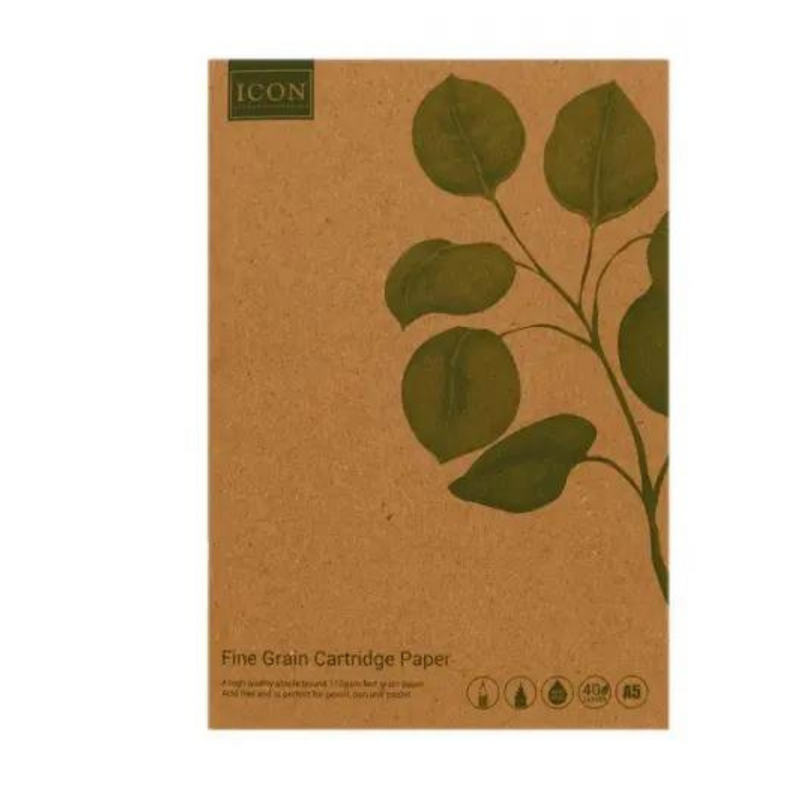 Icon Green A5 80Pg 110Gsm Kraft Sketch Book