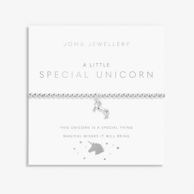 Joma JewelleryKids Special Unicorn Silver 15.5cm Stretch Bracelet C708