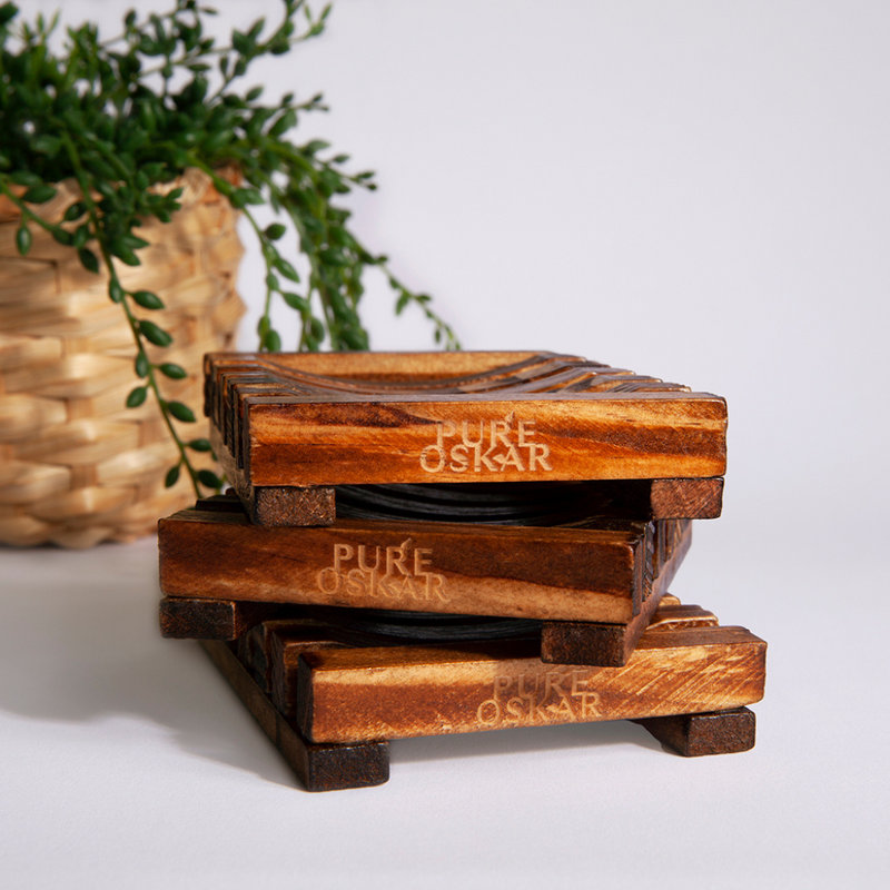 Pure Oskar PURE BEGINNINGS - SOAP & WOODEN DISH