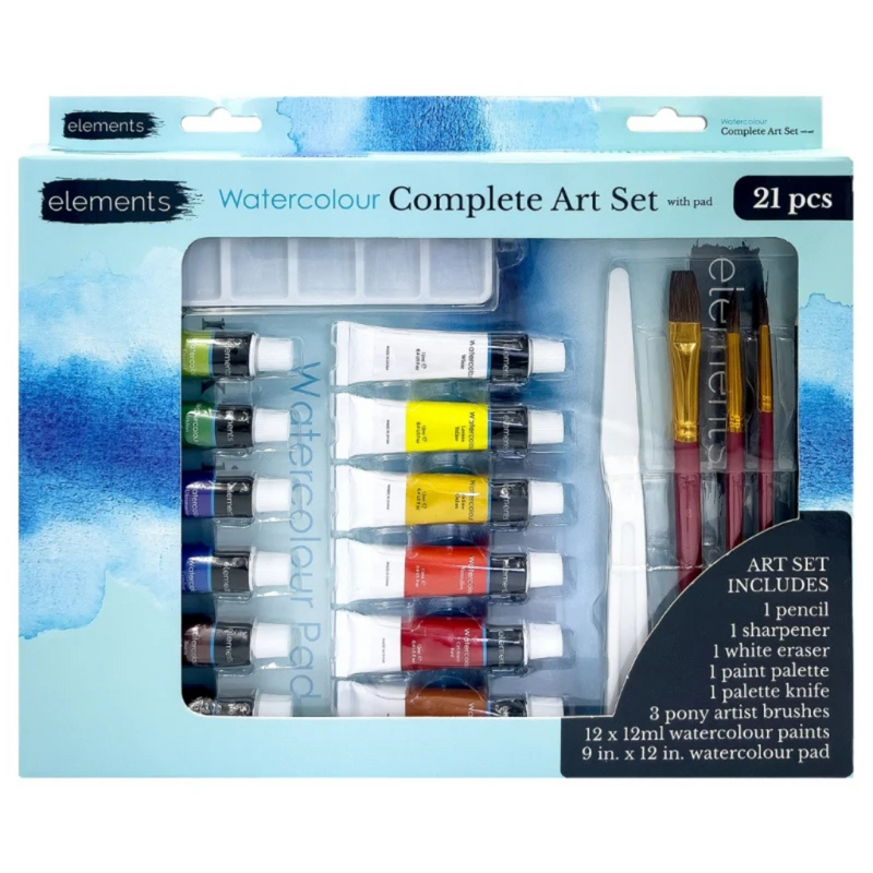 Elements Watercolour Complete Art Set with Pad