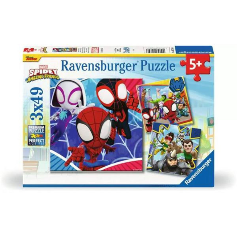 Ravensburger Spidey & His Amazing Friends | 3 X 49 Pieces