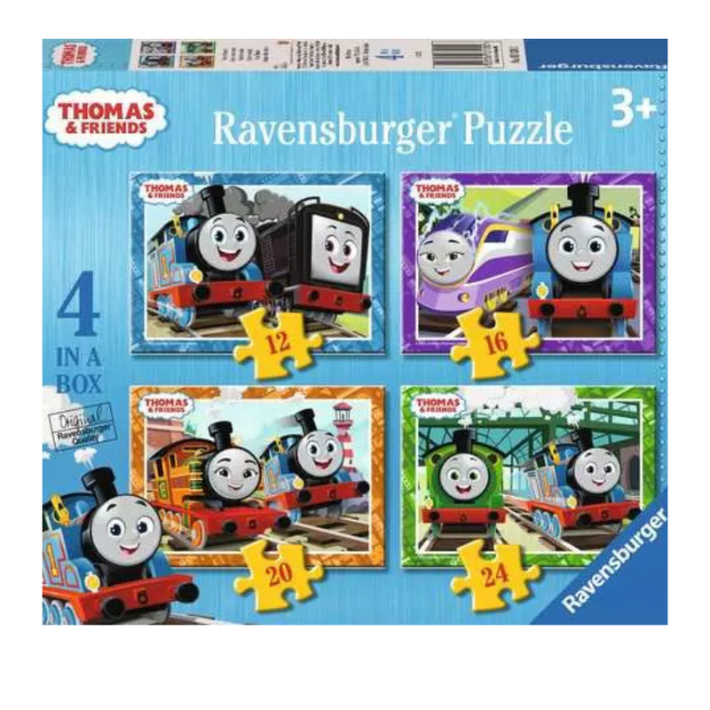 Children’s Puzzle Thomas & Friends, 4 in a Box - 12 + 16 + 20 + 24 Pieces Puzzle