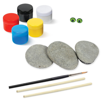 Hinkler - Animal Rock Painting Box Set - Paint Rocks Kit for Beginners