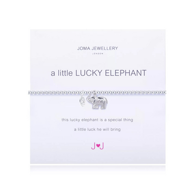 Joma Jewellery a Little Lucky Elephant Silver Plated Bracelet