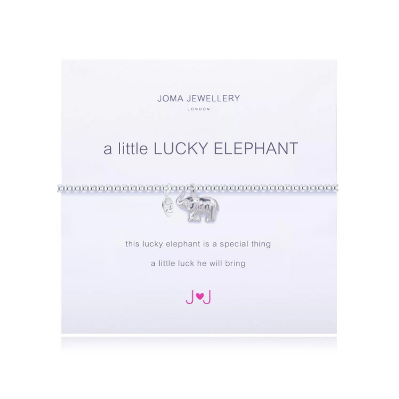 Joma Jewellery a Little Lucky Elephant Silver Plated Bracelet