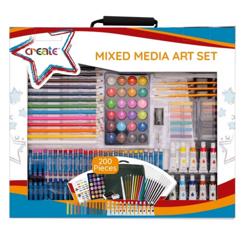 Create Mixed Media Set – 200 Pieces