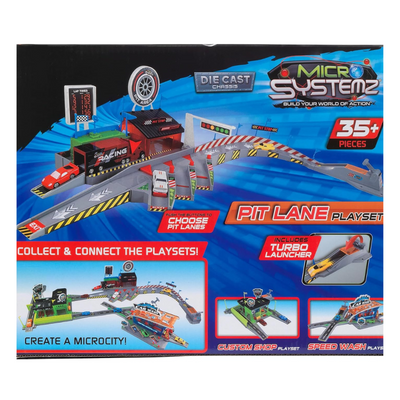 JOHN ADAMS  MICRO SYSTEMZ PIT LANE PLAYSET