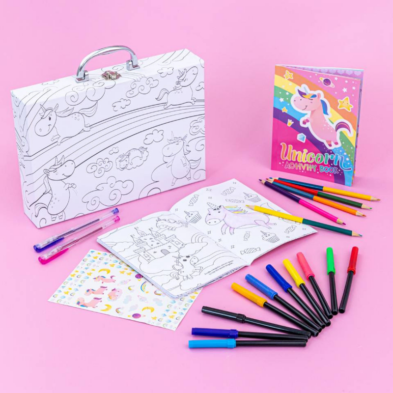 Colour-In Carry Case: Unicorn Activity Case