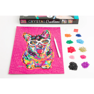 Crystal Creations: Corgi in Glasses