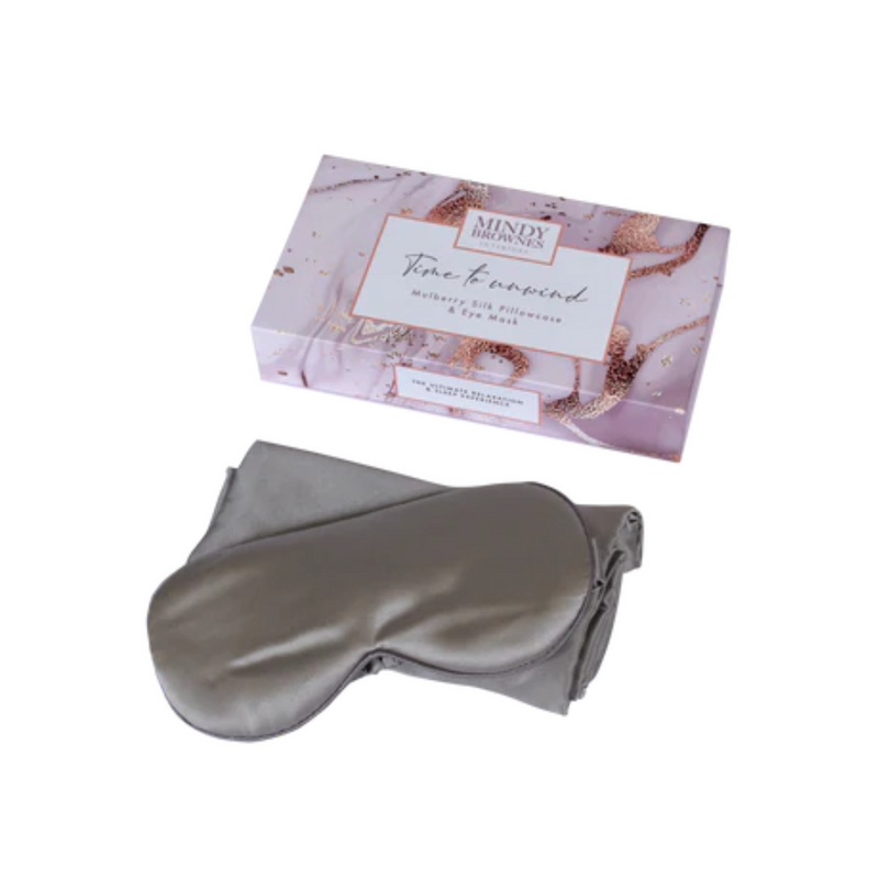 Mindy Browne Mulberry Silk Pillowcase & Eye Mask