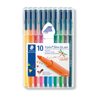 STAEDTLER triplus Fibre-Tip Pens (Pack of 10) mulveys.ie Nationwide Shipping