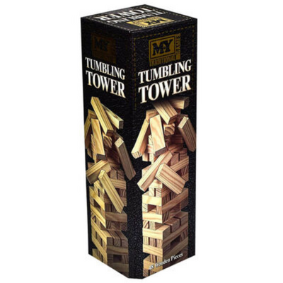 Wooden Tumbling Tower 48 Piece Game mulveys.ie nationwide shipping