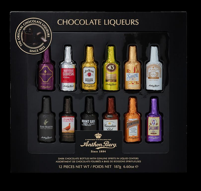 ANTHON BERG CHOCOLATE LIQUEURS GIFTBOX 12PCS 187G. MULVEYS.IE