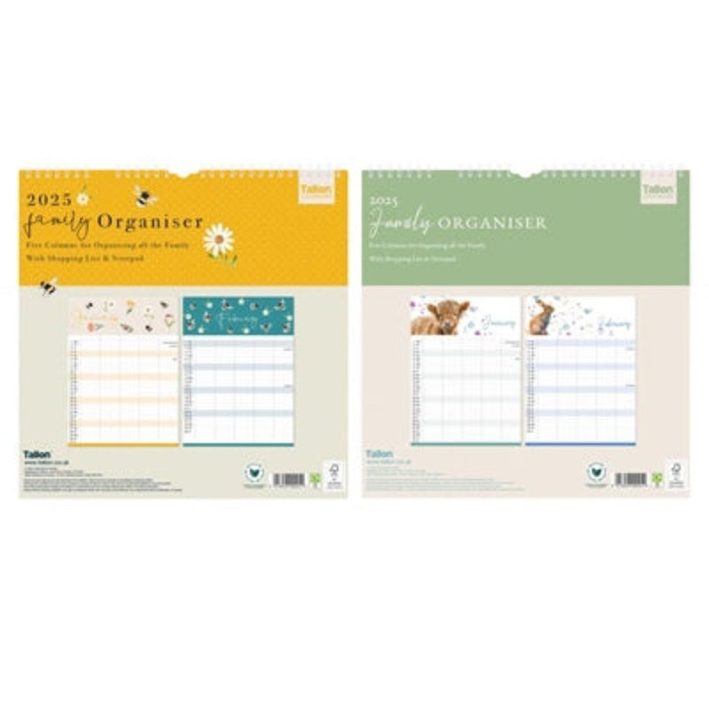 Organiser Cal Family Planner Animals