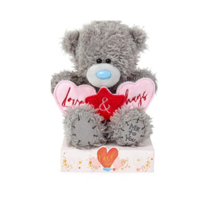 Me to You Tatty Teddy Holding 'Love and Hugs' banner mulveys.ie nationwide shipping